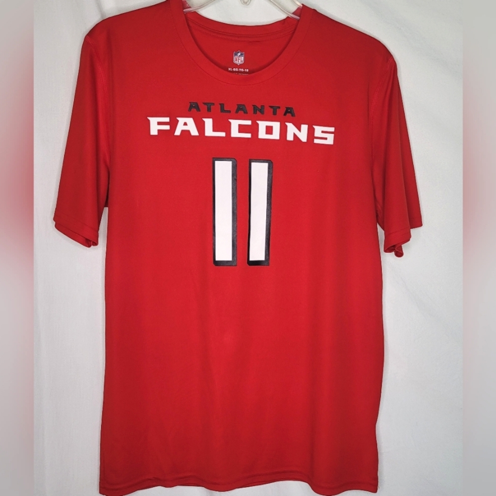 NFL Atlanta Falcons Jersey Jones #11 Graphic T-shirt Youth XL Excellent ❤️